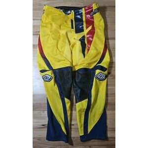 Troy Lee Designs GP Motocross Pants Men's Size 36 Yellow Blue Grand Prix MX TLD